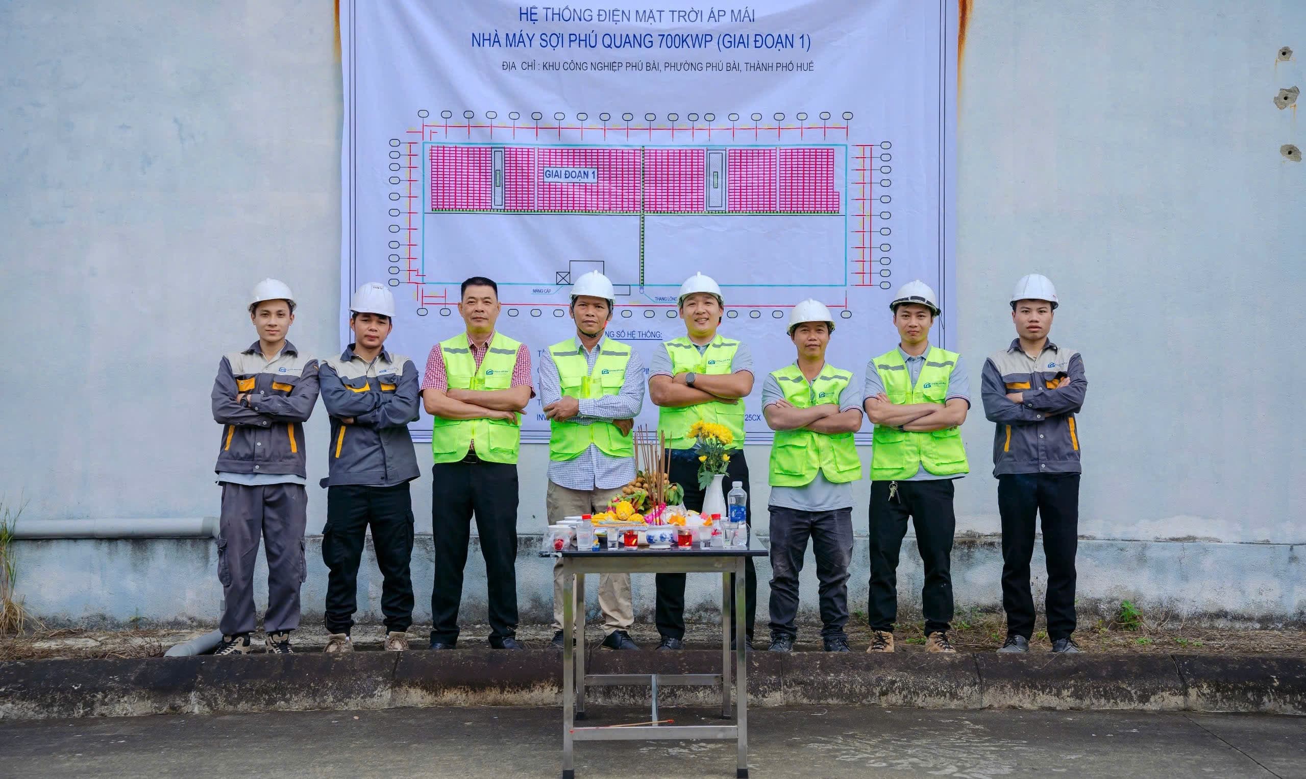 Dự án điện mặt trời áp mái giai đoạn 1
